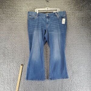 Cato Jeans Womens 20W Petite Blue Contour Fit Hourglass Bootcut Stretch *NWT*